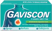 Gaviscon na zgagę i refluks smak miętowy 48 tabletek
