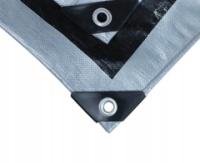 PLANDEKA OKRYCIOWA 200g/m2 4x5m MOCNA SZARA UV WZMOCNIONE BRZEGI