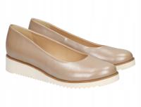 PÓŁBUTY-BALERINY(B.B) KOTURNA ZŁOTY ,SKÓRA