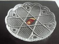 SZKLANY TALERZYK PATERKA