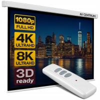 EKRAN PROJEKCYJNY ELEKTRYCZNY ŚCIENNY AVC-E160 80