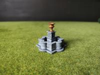 Fontanna – model do gier bitewnych i RPG - element makiety Smallmoury