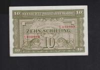 BANKNOT AUSTRIA -- 10 schilling ( szylingów ) -- 1944 rok