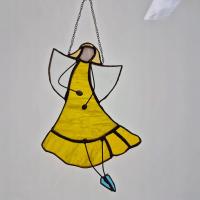 Aniołek witraż wiszący zawieszka