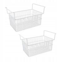 2PCS Zamrażarka Organizator Bins Stael Drut Duże Pojemność Mocna PU