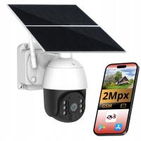 Zewnętrzna kamera IP karta SIM 4G wytrzymała bateria 30Ah FullHD solar 20W