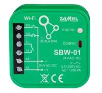 Moduł sterowania bramami 1-kanał WiFi SBW-01 ZAMEL