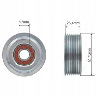 SNR GA369.18 rolka kierunkowa / prowadząca, pasek klinowy zębaty