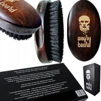 Angry Beard Legendarna Antyczna Szczotka Kartacz do Brody z włosiem Dzika
