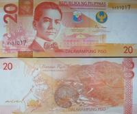 Банкнота 20 песо 2022 (Филиппины )