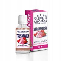 SUPER AROMAS Aromat Spożywczy Truskawka Naturalna do cukierków 30 ml