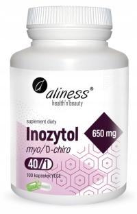 Aliness Inozytol D-chiro Myo-Inozytol 650 mg 100K