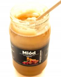 MIÓD Malinowy z kwiatów Malin 1kg Polskie Pasieki - Świeży rozlew 08.2025