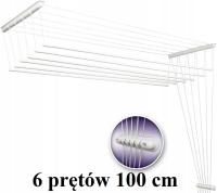 Suszarka sufitowa PREMIUM Łazienkowa 6 prętów 100 cm