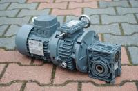Motoreduktor kątowy 0.75kw. z regulacją 68-400obr./min.. Firmy Motovario.