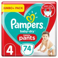 PAMPERS подгузники брюки 4 подгузники 74 шт