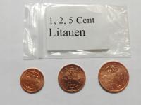 Литва 2015 набор 1,2,5 cent, 3 x UNC