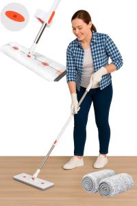 Плоская швабра широкая для салфеток, микрофибра вращающаяся на 360° складные заправки