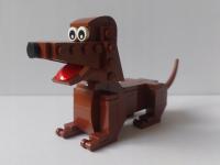 Jamnik LEGO brązowy