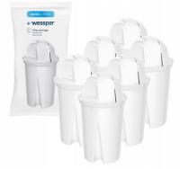 6× Wkład filtrujący do dzbanka Wessper AquaClassic Standard 1 szt.
