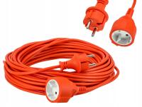 Przedłużacz 20m Sieciowy 1 Gniazdo 2000W Ogrodowy Budowlany