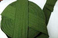 Край ручной работы, обертки 8 см, зеленый, 100% шерсть 1 метр