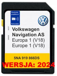 MAPA VOLKSWAGEN VW AS V18 EUROPA PASSAT GOLF POLO