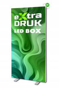STAND PODŚWIETLANY LED BOX 100x200 cm – DWUSTRONNY SYSTEM REKLAMOWY