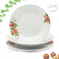 Обеденный набор 18 Эл. тарелка 6 чел. Плитка глубокий десертный сервиз