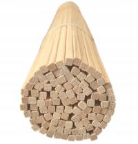 PATYCZKI do Waty Cukrowej 40cm 4x4mm Kwadratowe 100szt Bambus Patyki