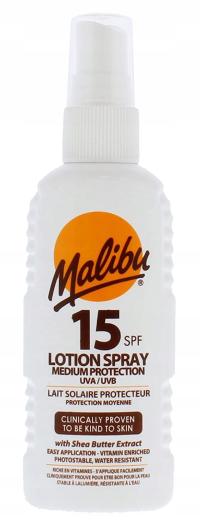 Malibu Sun Lotion Spray SPF15 Wodoodporny Spray 10