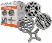 Sitko NR 8 NeoProfi zestaw 3 szt. + nożyk dwustronny do maszynki do mięsa