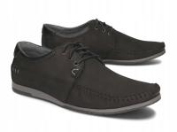 Мужские кожаные мокасины 875 черный нубук