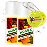 SPRAY NA KOMARY KLESZCZE MUGGA STRONG 50% DEET muga CZERWONA TROPIKALNA x2