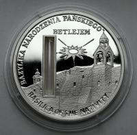 1505. Sierra Leone SREBRO 10 dolarów 2009 Betlejem - Bazylika