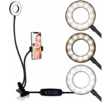 LAMPKA LED PIERŚCIENIOWA LAMPA DO SELFIE TELEFONU