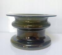 Zielona szklana miska Timo Sarpaneva lata 70 vintage