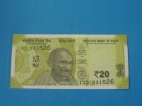 Indie Banknot 20 Rupees 2021 UNC P-110