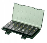 ORGANIZER POJEMNIK NA LEKI 7-DNIOWY 3-KOMOROWY ZIELONY