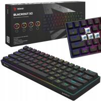 KLAWIATURA MECHANICZNA przewodowa 60% GAMINGOWA PODŚWIETLANA RGB HOT SWAP