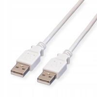 VALUE Kabel USB 2.0 A-A, M/M 3m biały 480 Mbit/s