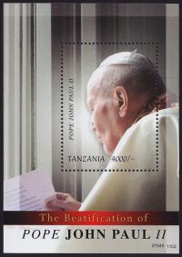 Tanzania 2011 BL 645 ** Jan Paweł II Papież