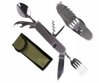 Основные стальные столовые приборы Mil - Tec 5in1 карманный нож набор с чехлом