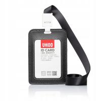 Etui holder na przepustkę pionowe 6818 Uhoo CZARNY