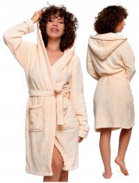 Wygodny Szlafrok Damski Ciepły Miękki MORAJ