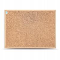Tablica Korkowa z Ramą Drewnianą 60x40 cm MemoBe tablica ogłoszeń