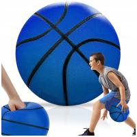 CICHA PIŁKA DO KOSZYKÓWKI SILENT BALL 18CM ROZMIAR 3 PIANKOWA NIEBIESKA