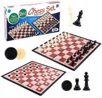 SZACHY I WARCABY 2W1 MAGNETYCZNE PIONKI GRA RODZINNA STRATEGICZNA LOGICZNA