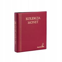 KLASER NA MONETY ALBUM NA 350 MONET MAŁE MONETY 2 zł 5 zł OB CZERWONY KOLOR