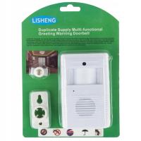 Czujnik Ruchu Alarm Sygnalizator Wejścia Dzwonek LISHENG